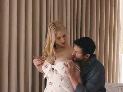 Beautiful and brute fellatio in advance passionate sexual connection with hottie Sarah Vandella